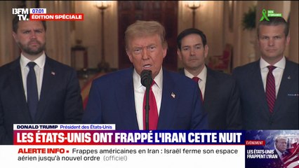 Donald Trump indique que les États-Unis ont mené une attaque "très réussie" sur trois sites nucléaires iraniens