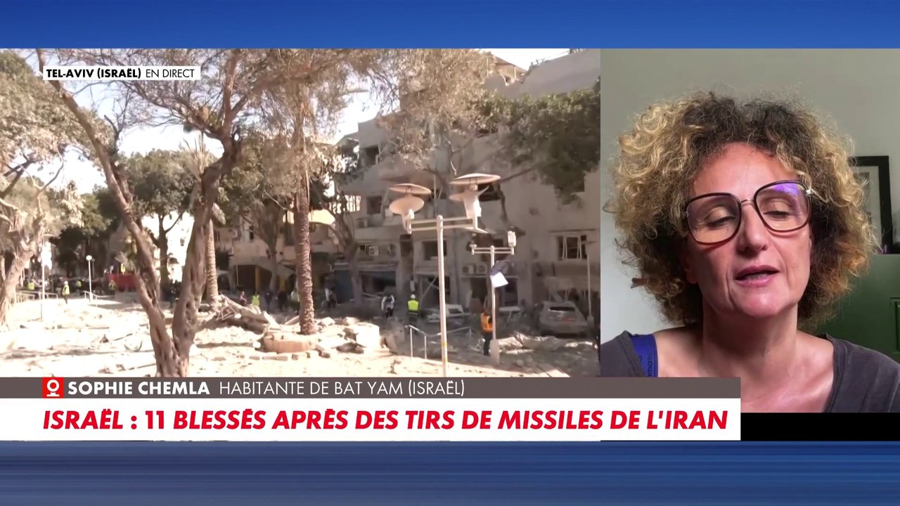 Une habitante de Bat Yan en Israël témoigne de l'attaque de missiles iraniens ce dimanche