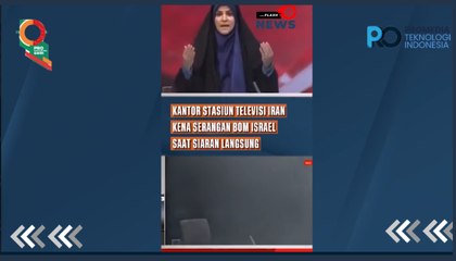 Kantor televisi Iran dibom Israel saat siaran berlangsung