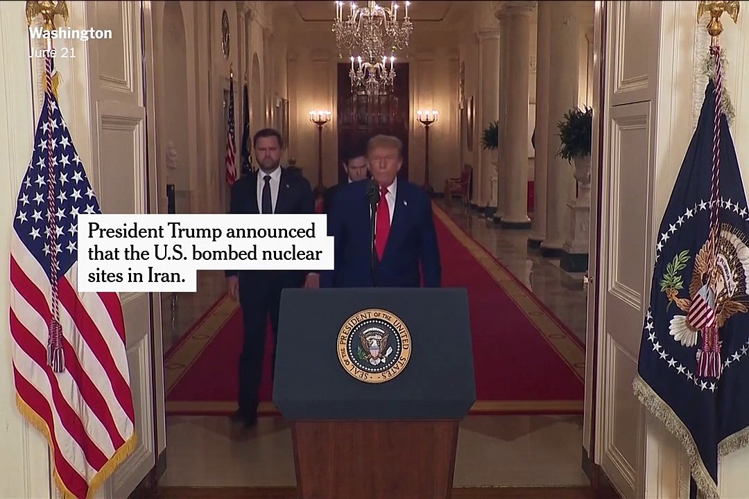 Trump and Netanyahu Praise U.S. Strikes on Iranian Nuclear Sites 6/21/2025