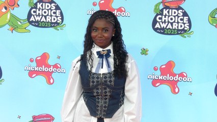 Celina Smith 2025 Kids' Choice Awards Orange Carpet