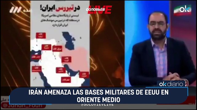 Irán amenaza las bases militares de EEUU en Oriente Medio