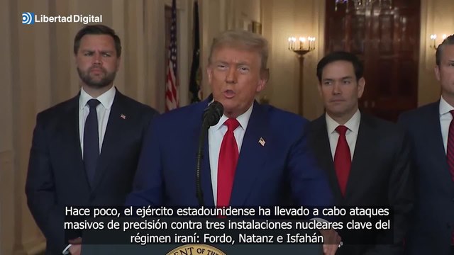 Estados Unidos ataca Irán por sorpresa y destruye sus instalaciones nucleares
