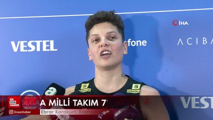 Ebrar Karakurt: Brezilya karşısına 8'de 8 yapmak için çıkacağız