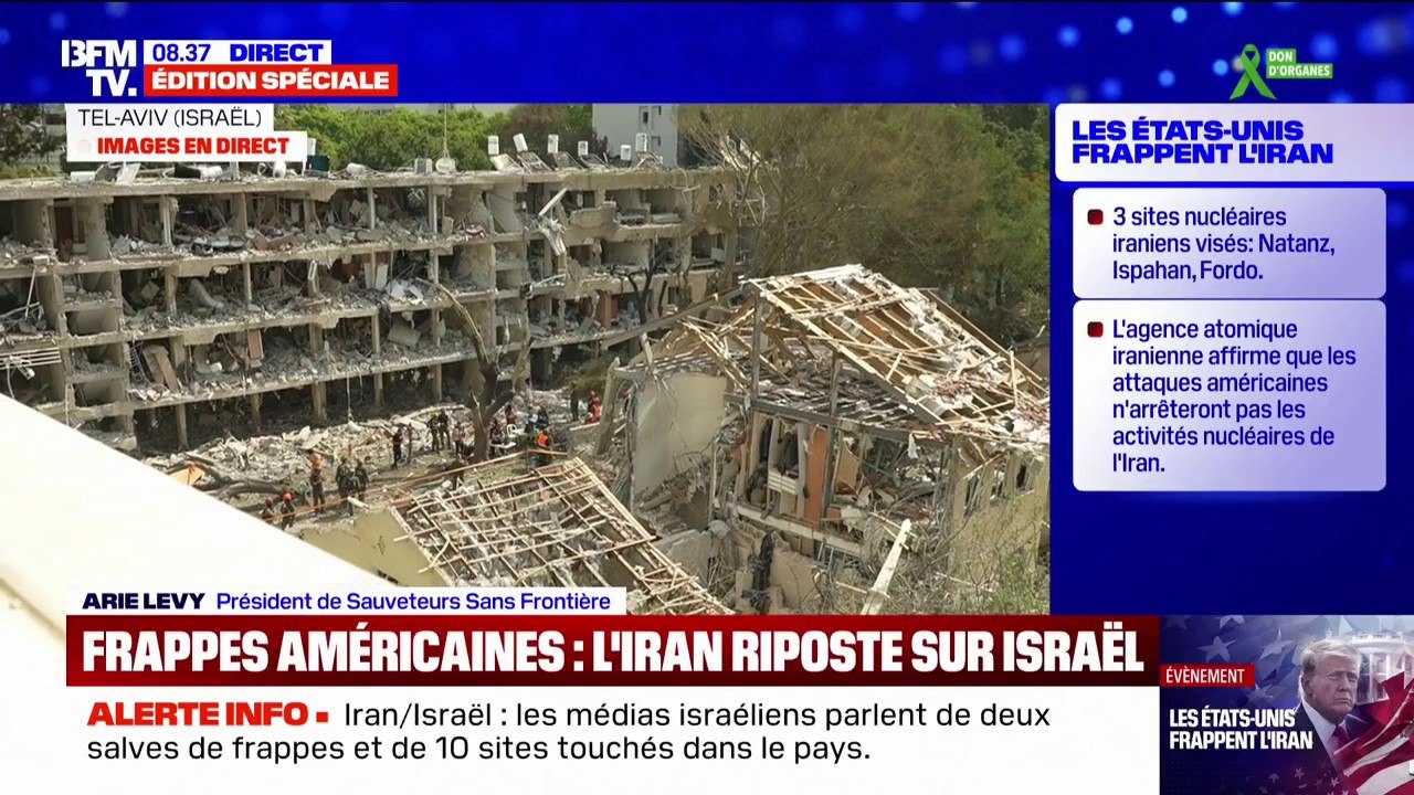 Frappes iraniennes sur Israël: "Les dégâts sont énormes", indique Arie Levy, président de Sauveteurs sans Frontières