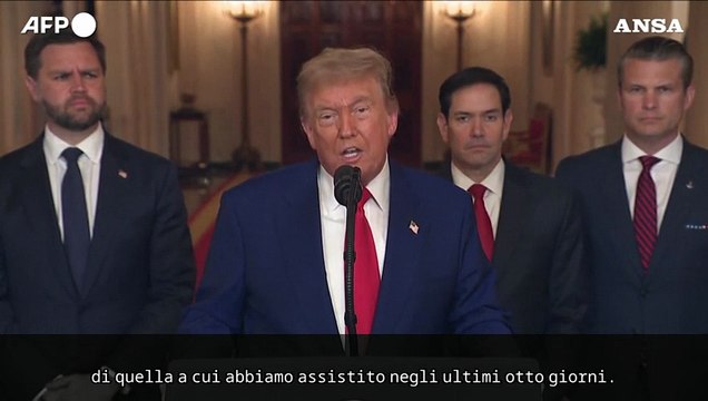 Trump, se non ci sara' la pace ci sara' una tragedia