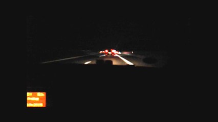 Raserrei auf Autobahn