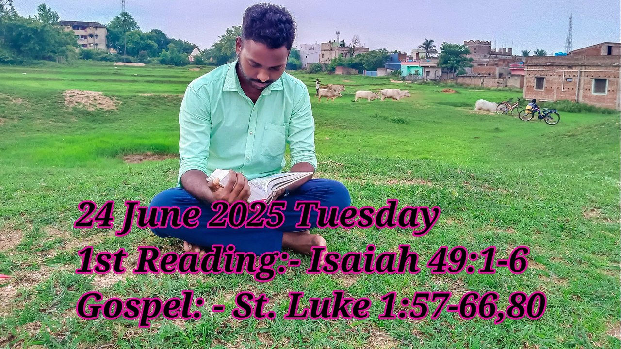 Catholic Daily Gospel and Reading in Hindi 24 June 2025 | Today's Bible Verse | Aaj ka Susamachar