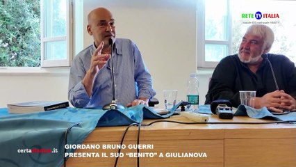 GIORDANO BRUNO GUERRI PRESENTA IL SUO “BENITO” A GIULIANOVA