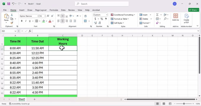 How to Calculate Working Hours in Excel | Excel Time Calculation Made Easy