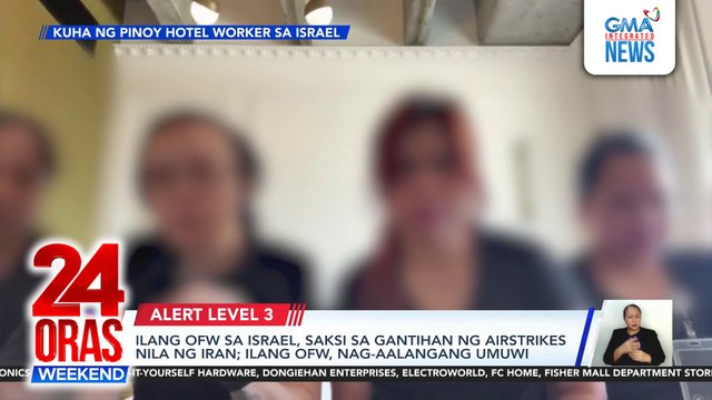 Despite the raised Alert Level 3 and the offer of voluntary repatriation in Israel and Iran, some OFWs in Israel remaine reluctant to return home, choosing to stay despite the growing threat to their safety | 24 Oras Weekend