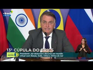 Bolsonaro elogia parceria com a China em discurso na Cúpula do Brics