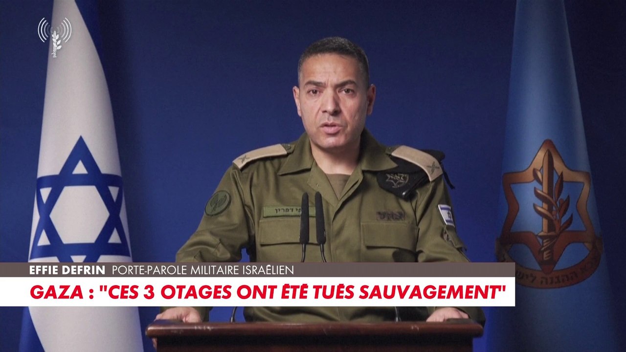 Porte-parole de Tsahal : «La nuit dernière, nous avons ramené les corps de trois otages en Israël»