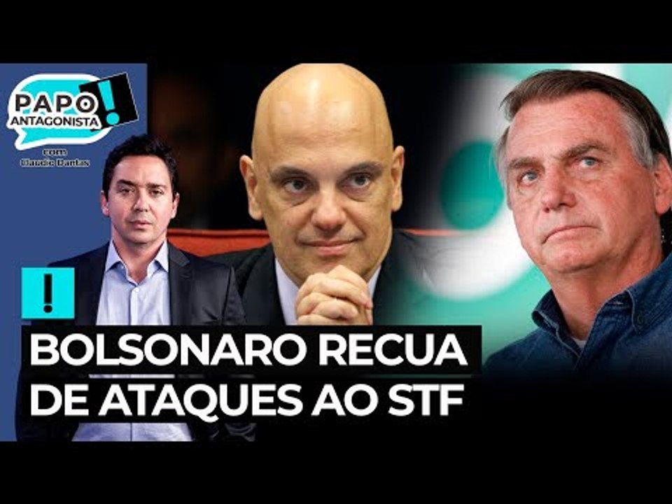 Bolsonaro recua de ataques ao STF