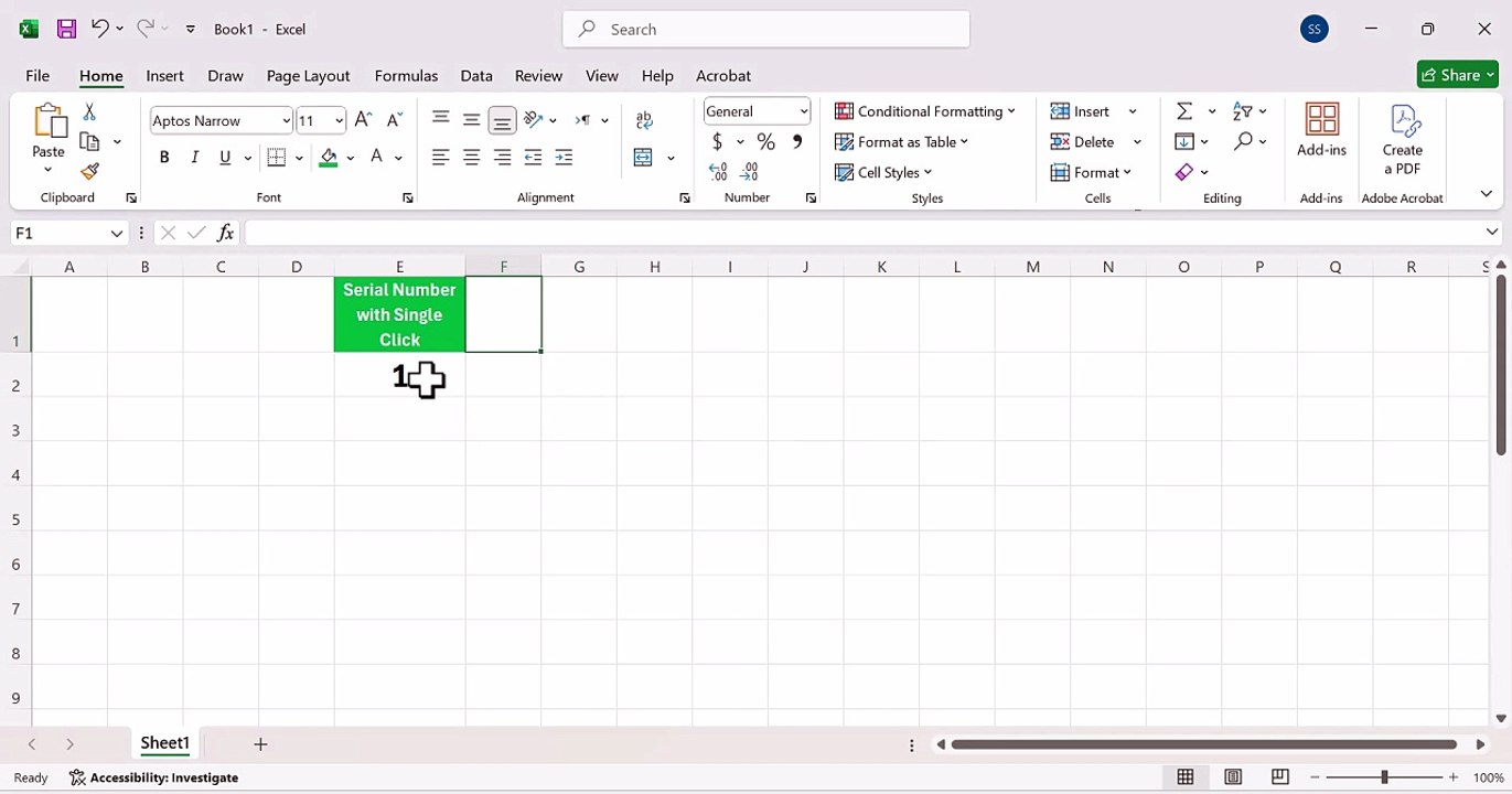 Create Auto Serial Number in Excel Without Dragging | Auto Serial Number in Excel | Best Method 2025