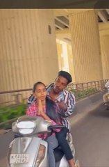 ಬೆಂಗಳೂರು ರಸ್ತೆಯಲ್ಲಿ ಜೋಡಿಯ ಬೈಕ್ ಸ್ಟಂಟ್