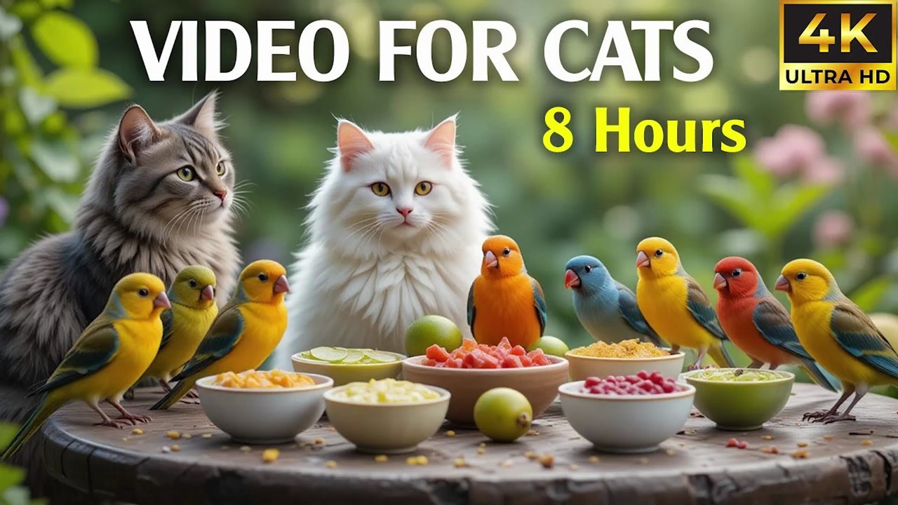 Relaxing Video for Cats with Chirping Birds and Soft Nature Sounds - CatTV Central