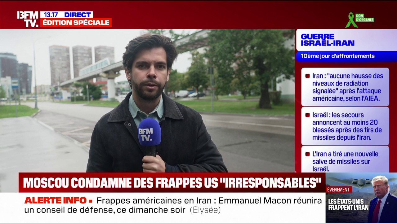 Frappes américaines en Iran: Moscou condamne les attaques "irresponsables" des États-Unis