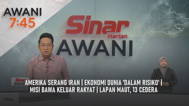 AWANI 7:45 [22/6/2025] – Amerika serang Iran | Ekonomi dunia 'dalam risiko' | Misi bawa keluar rakyat | Lapan maut, 13 cedera