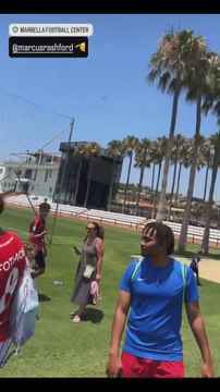 ¡Pillan a Marcus Rashford entrenando en Marbella!