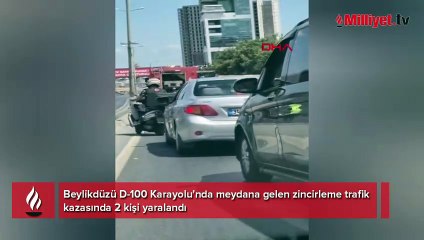 Beylikdüzü'nde zincirleme kaza! Araçlar birbirine girdi