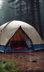 Trapped in a Rainy Forest | Cozy Camping in the Storm🌲⛺️
