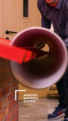 An incredible method to install draining pipes!