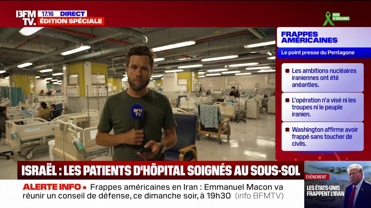 Guerre Iran/Israël: des hôpitaux israéliens installent des patients au sous-sol pour prévenir d'éventuelles frappes iraniennes