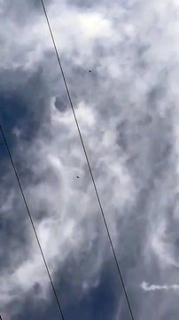 The B2 bombers flying back home over wildwood New Jersey after bombing Iran