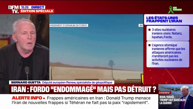 Frappes américaines en Iran: Le régime iranien est considérablement affaibli , réagit Bernard Guetta, député européen Renew