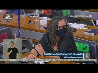 “Meu marido foi assassinado”, diz esposa de vítima de Covid à CPI