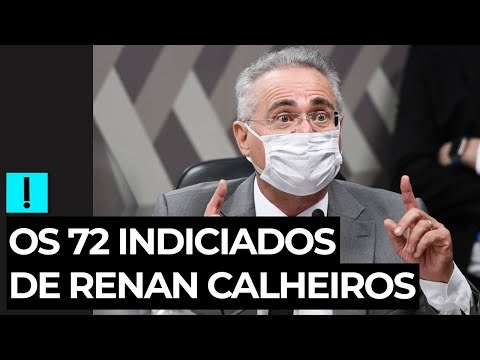 Os 72 indiciados de Renan Calheiros