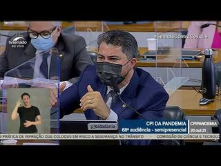 “Eu escolhi foi o Renan como relator, não foi o senhor”, diz Omar Aziz para Marcos Rogério