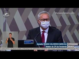 "Há um homicida no Planalto", diz Renan Calheiros, sobre Jair Bolsonaro