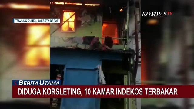 Kepanikan Waraga saat Kebakaran 10 Kamar Indekos di Tanjung Duren Jakbar