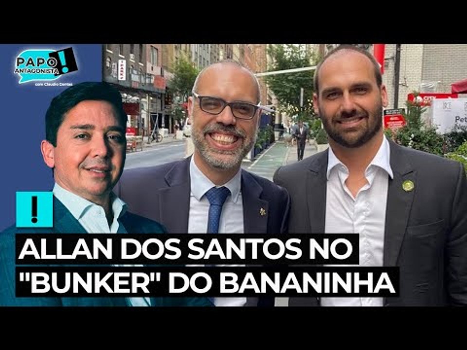 Allan dos Santos no "bunker" do Bananinha