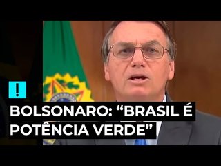 COP26: Bolsonaro diz que Brasil é potência verde e parte da solução para problemas climáticos