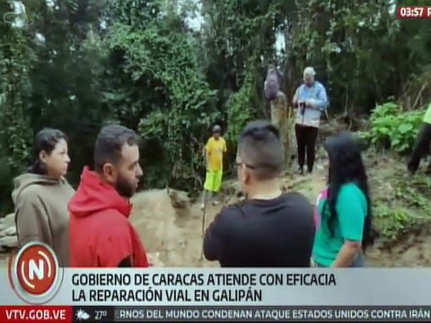 Gobierno de Caracas inspecciona obra de reparación vial de Galipán que se une con el Waraira Repano