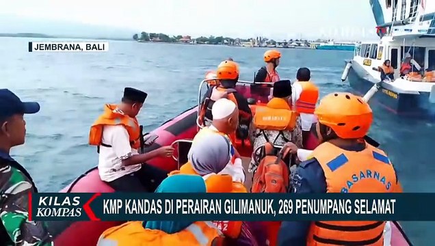 KMP Gerbang Samudra Dua Kandas di Perairan Gilimanuk, Begini Usaha Evakuasi 269 Penumpang