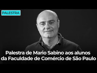 Palestra de Mario Sabino aos alunos da Faculdade de Comércio de São Paulo