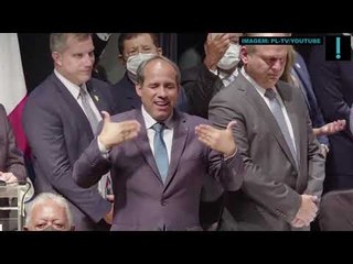 Bolsonaro pede e Feliciano faz uma oração na filiação do presidente ao PL