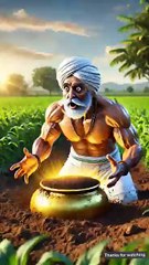 The farmer and the pigeon find a pot full of golden eggs 😭 #ai​ #pigeon​ #egg​ #gold​