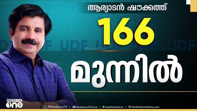 ആര്യാടൻ ഷൗക്കത്ത് 166 വോട്ടിന് മുന്നിൽ; EVM എണ്ണിത്തുടങ്ങി; ആഹ്ലാദം തുടങ്ങി