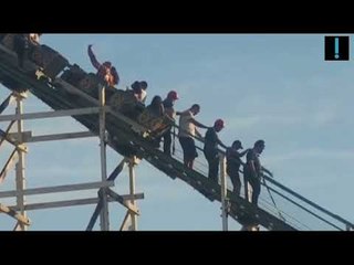 Trava de montanha-russa do Hopi Hari se solta com brinquedo em movimento; assista #SHORTS