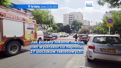 Iran uderza rakietami w Izrael po bombardowaniu swoich ośrodków nuklearnych przez USA