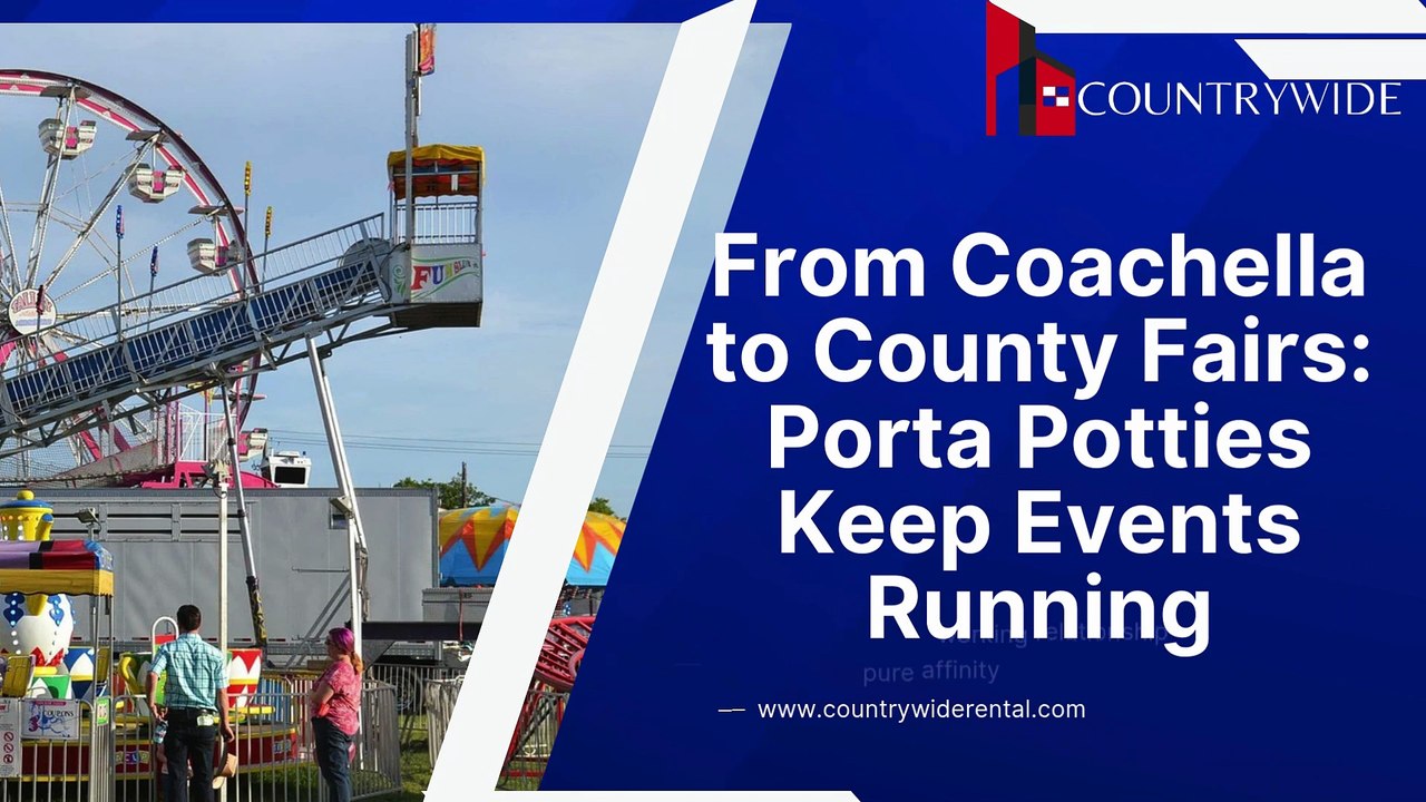 From Coachella to County Fairs Porta Potties Keep Events Running