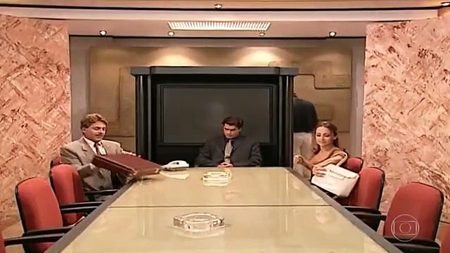 Novela Por Amor (1997) - Marcelo e Eduarda discutem novamente na reunião sobre o divórcio