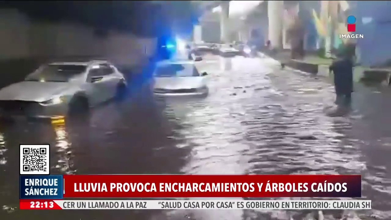 Lluvias dejan encharcamientos en la CDMX