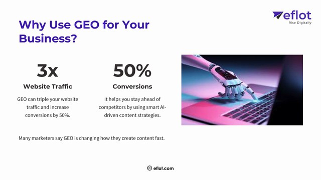 Generative Engine Optimization (GEO) for Business | Eflot-Digital Marketing Agency Bangalore