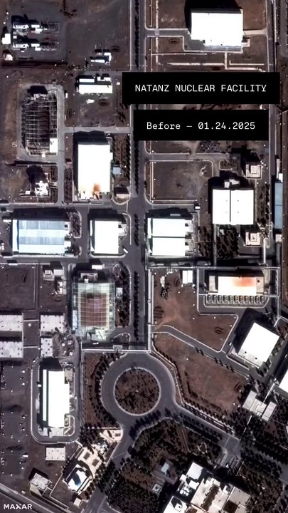 Natanz, Iran Nuclear Facility Aftermath: Satellite Imagery Shows Israeli Strike Damage